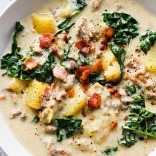 Dairy Free Zuppa Toscana Soup with Cashew Cream