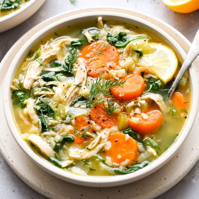 Nourishing Chicken and Cauliflower Rice Soup {whole30 + paleo + gluten ...