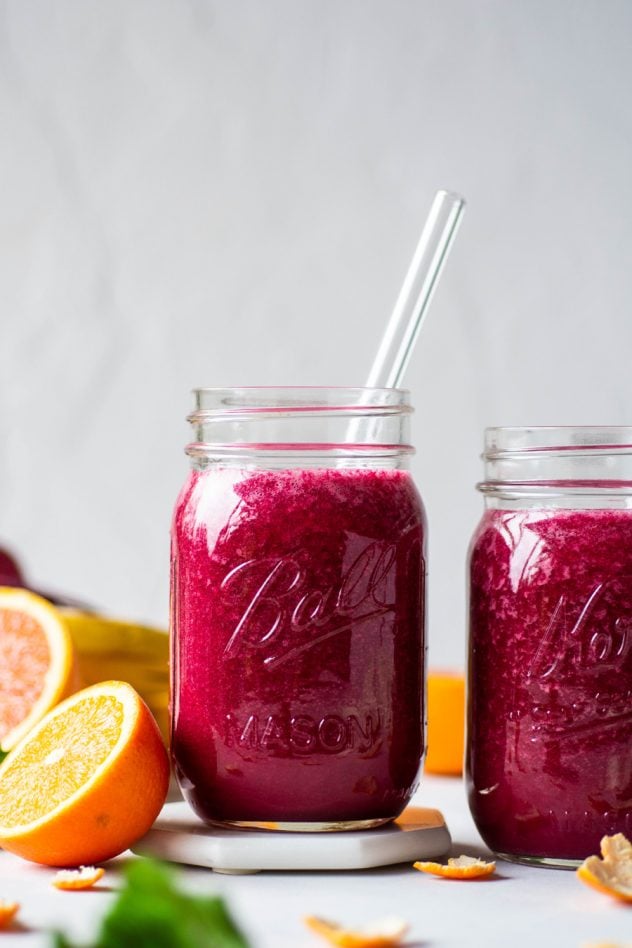 Vibrant Beet and Berry Smoothie - Made with 5 ingredients!