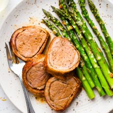 Bacon Wrapped Pork Tenderloin - No Sugar!