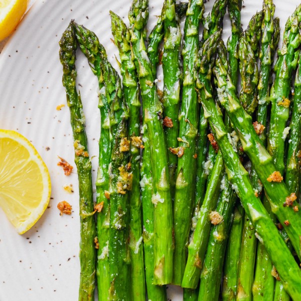 Simple Lemon Garlic Roasted Asparagus {vegan + gluten free + whole30 ...