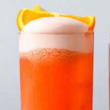 Orange Campari Vodka Sour Cocktail - Egg White Cocktail
