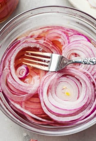Easy Quick Pickled Red Onions