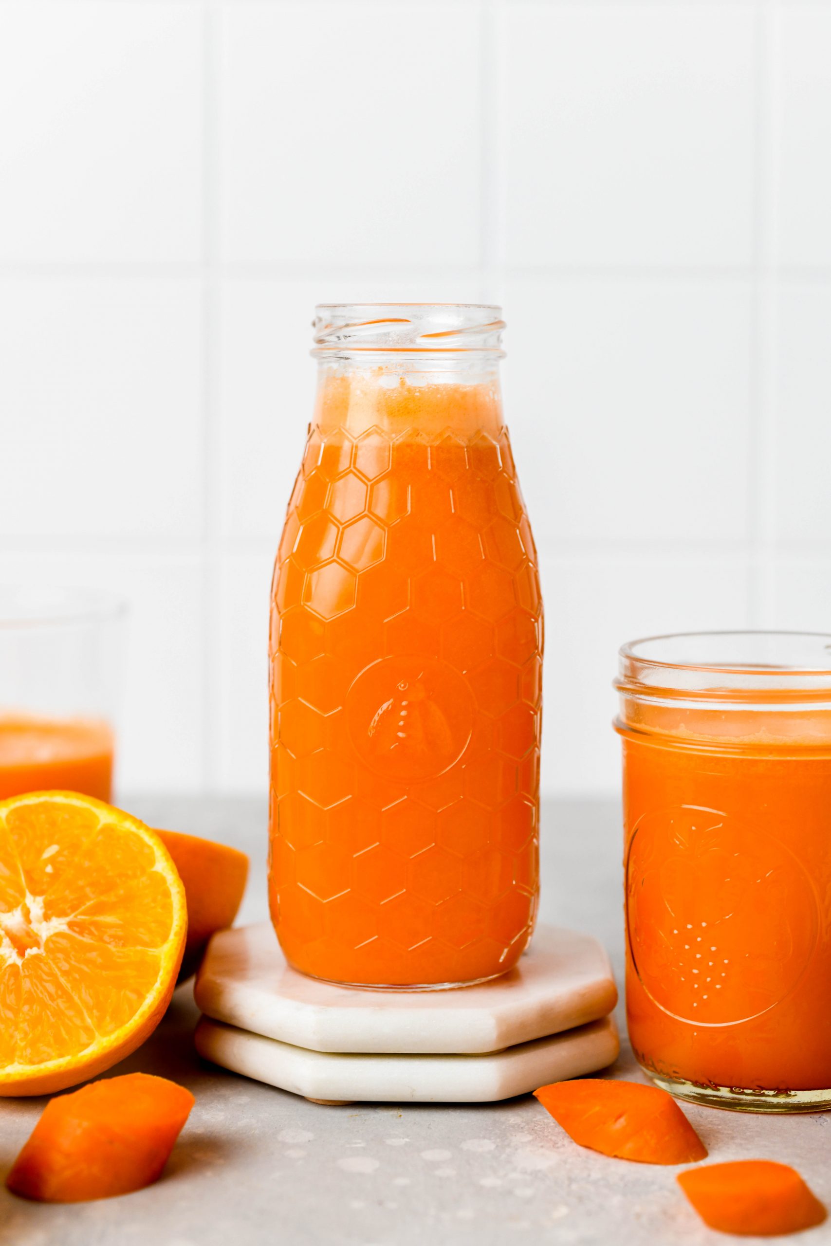 Carrot Apple Orange Juice with Ginger - Immune Boosting + Plant Based