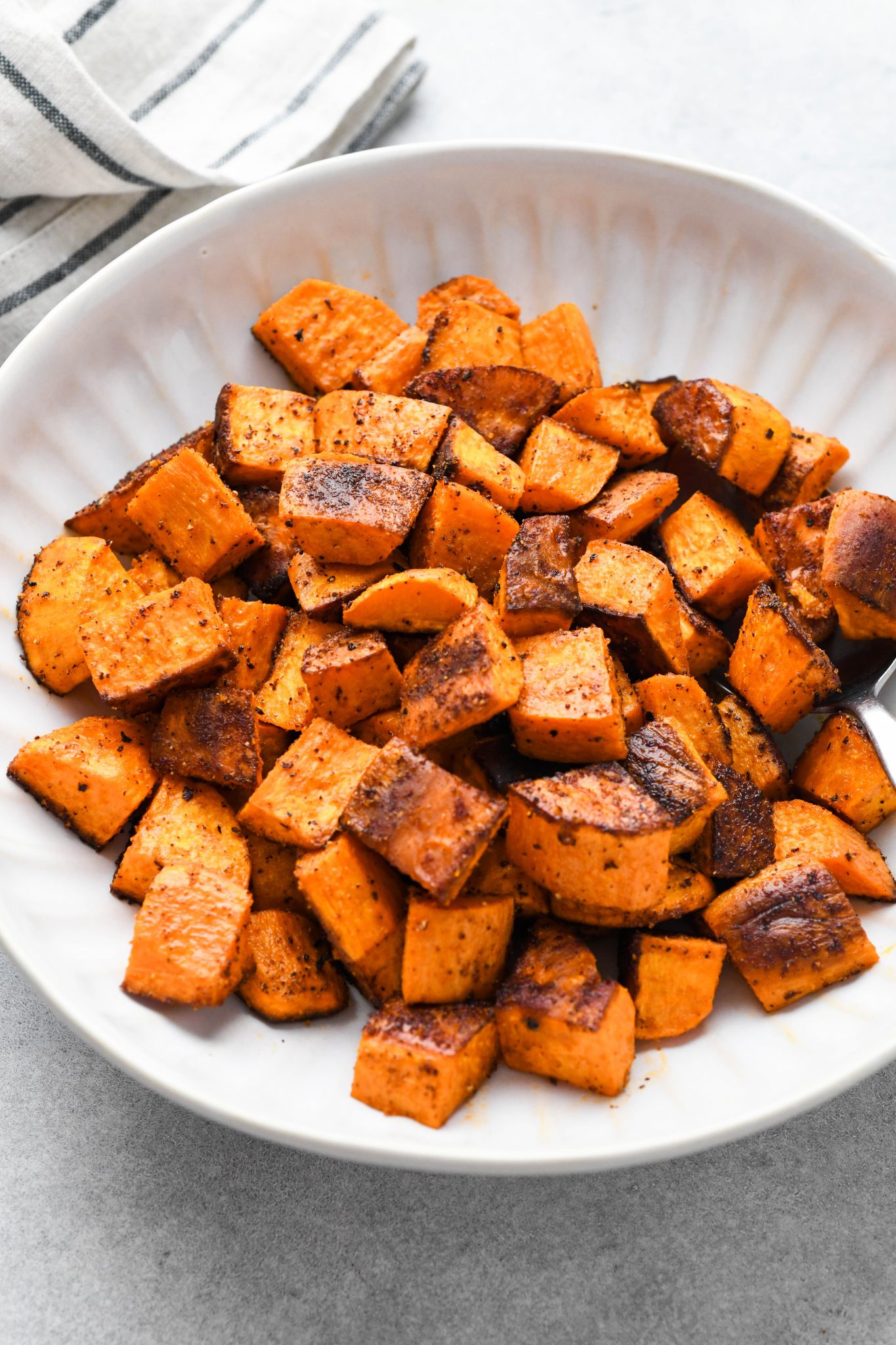 Crispy 5-Ingredient Roasted Sweet Potatoes (Dairy Free)