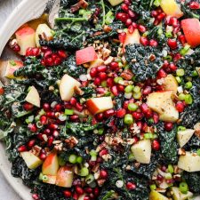 Kale Apple Pomegranate Salad - Dairy Free