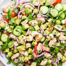 Quick Cold Shrimp & Avocado Salad (No Mayo)