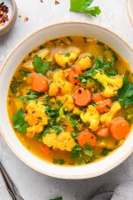 Anti Inflammatory Vegetable Soup with Turmeric - Easy & Healthy!