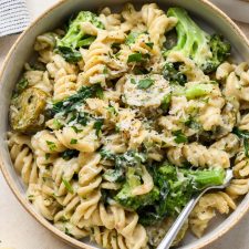 Dairy Free Chicken Sausage and Broccoli Pasta - 30 Minutes!