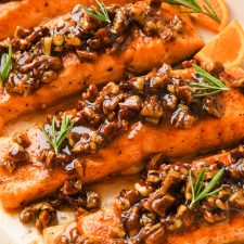 Maple Pecan Glazed Salmon - Dairy Free!
