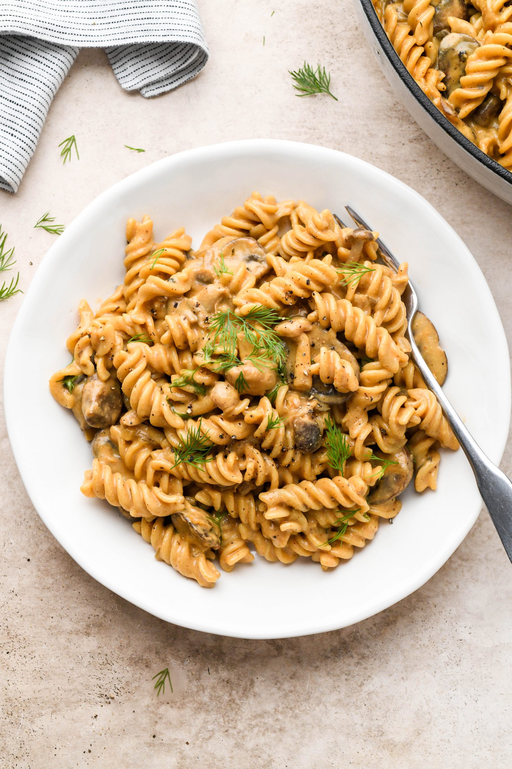 Cashew Cream Mushroom Stroganoff - Gluten Free!