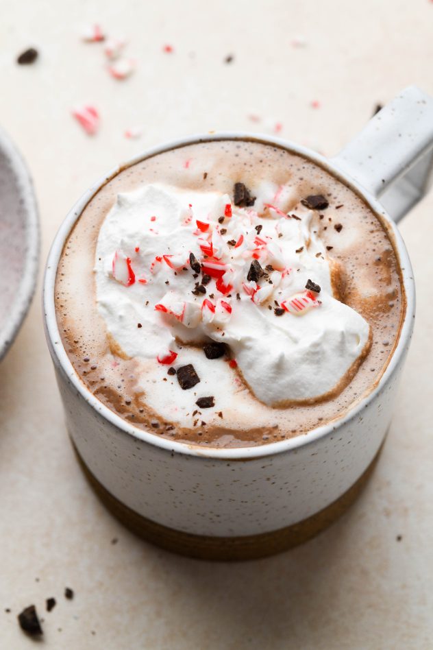 Stove Top Peppermint Hot Chocolate - Dairy Free!