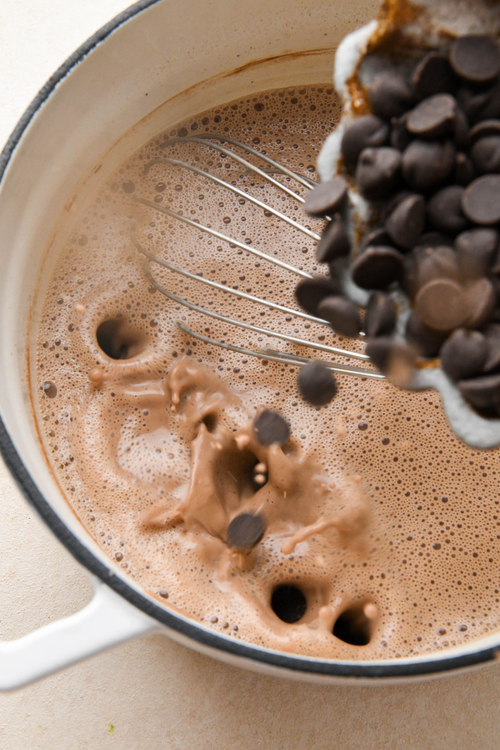 Stove Top Peppermint Hot Chocolate - Dairy Free!