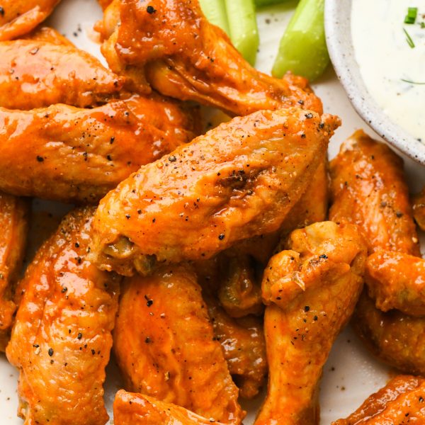 Crispy Baked Buffalo Chicken Wings - Whole30 + Keto + Paleo