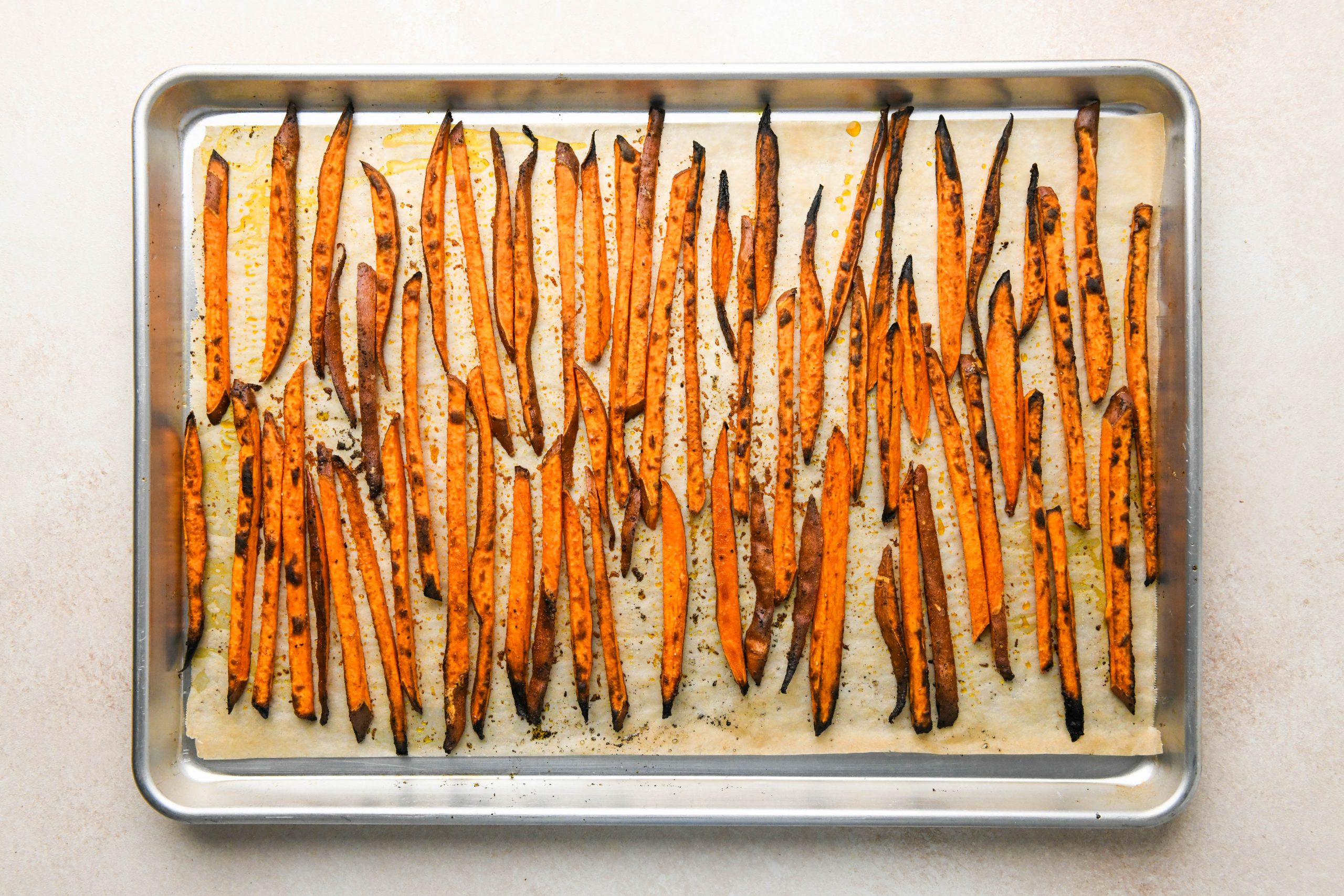 Crispy Baked Sweet Potato Fries (Paleo, Whole30) • One Lovely Life