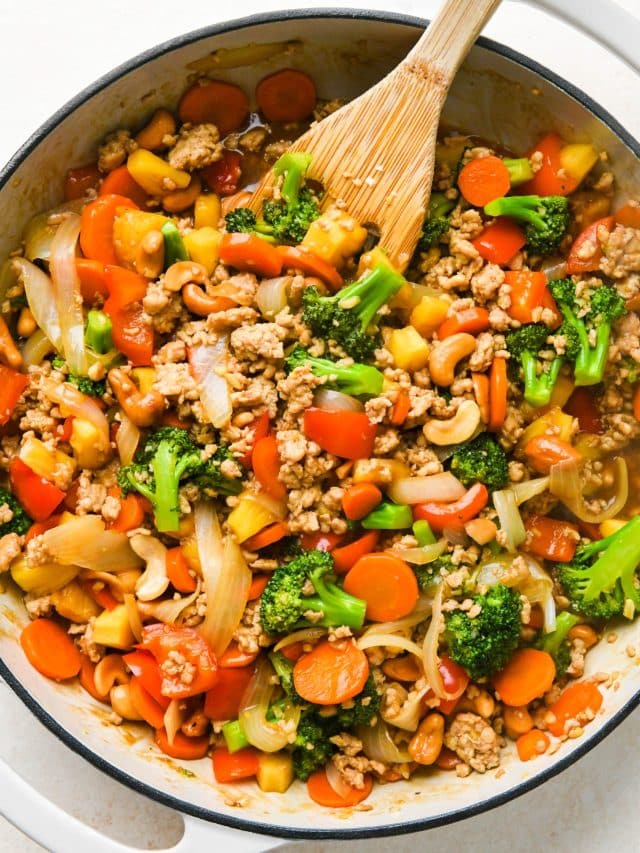 Healthy Cashew Chicken Stir Fry Story