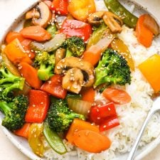 Easy Gluten Free Stir Fry Veggies - No Soy!