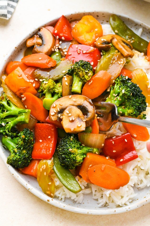 Easy Stir Fry Veggies - Gluten Free, Soy Free, Whole30