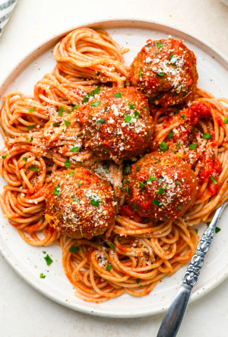 GLUTEN FREE MEATBALLS {DAIRY FREE + PALEO + WHOLE30 OPTION}-COVER IMAGE