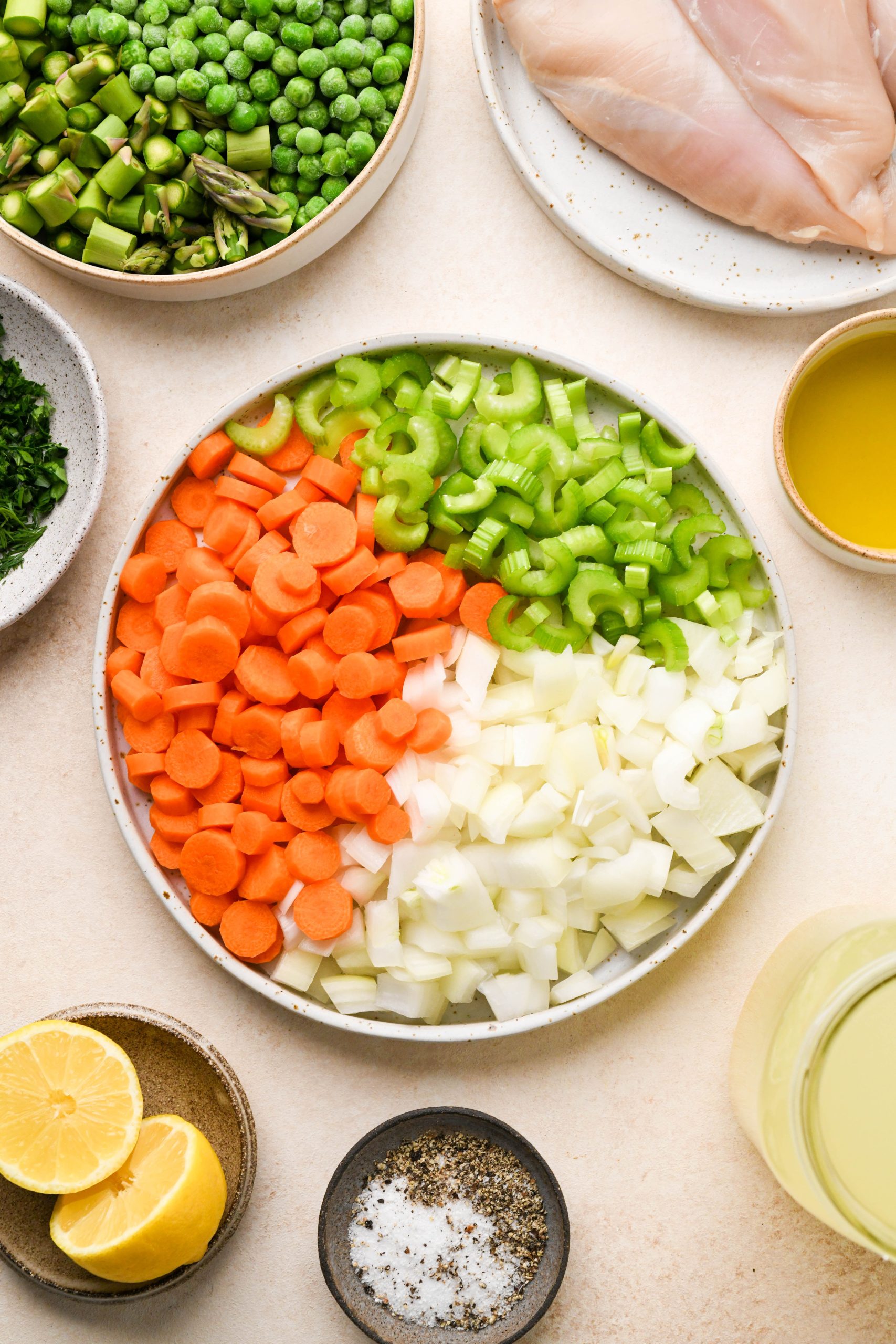 One Pot Homemade Chicken Soup with Spring Vegetables