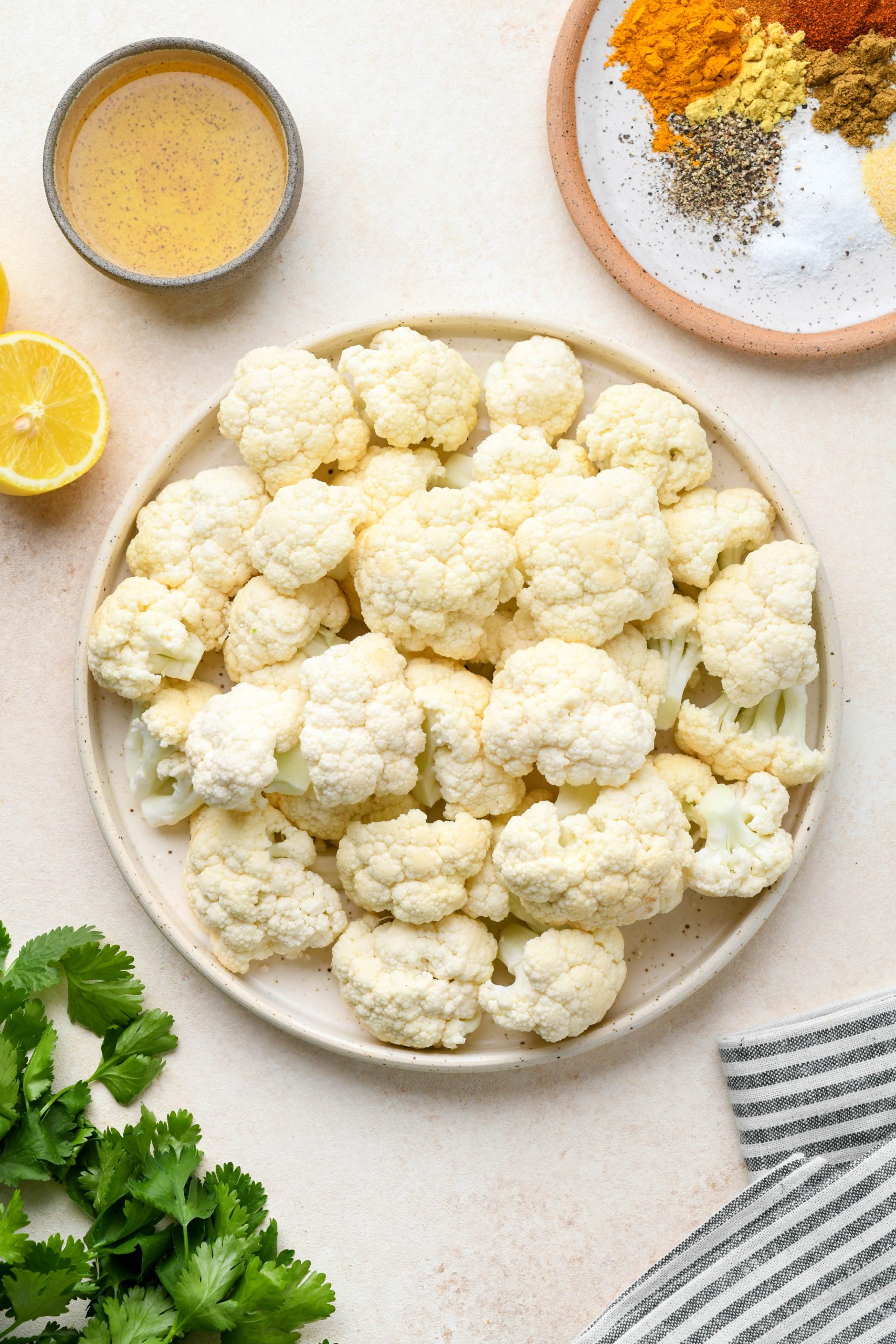 Turmeric Spiced Roasted Cauliflower