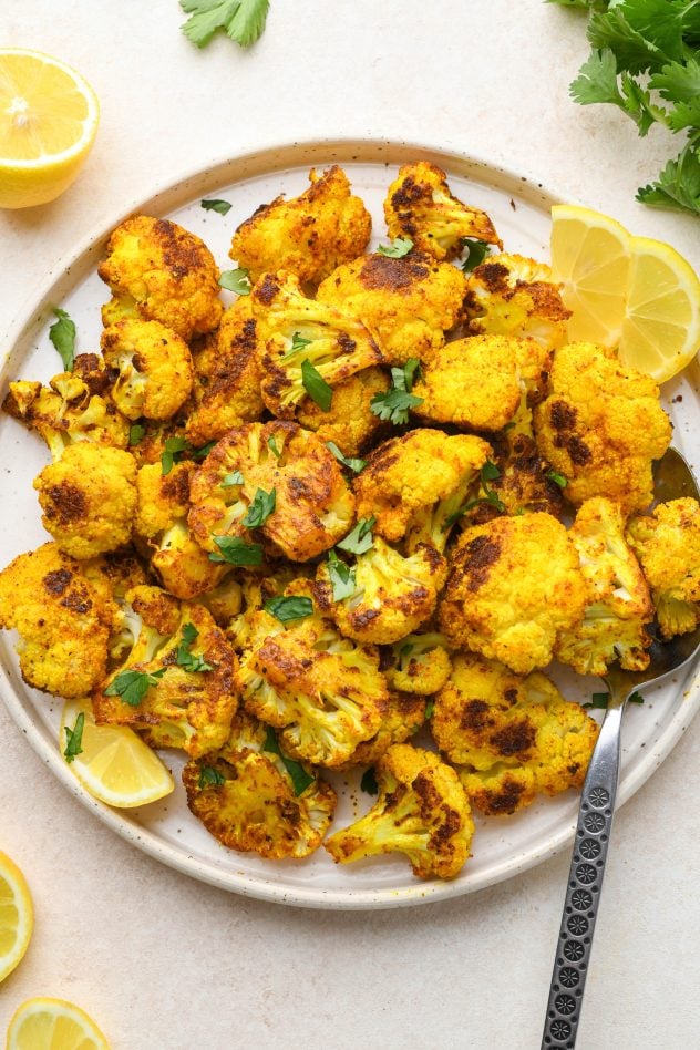 Turmeric Roasted Cauliflower - Easy & delicious!