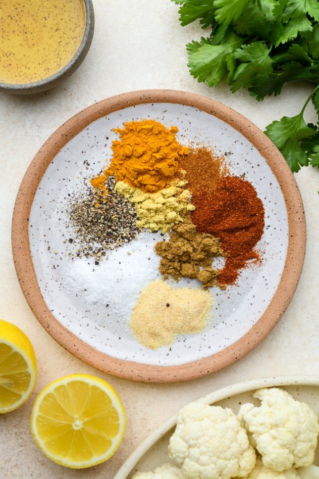 Turmeric Spiced Roasted Cauliflower