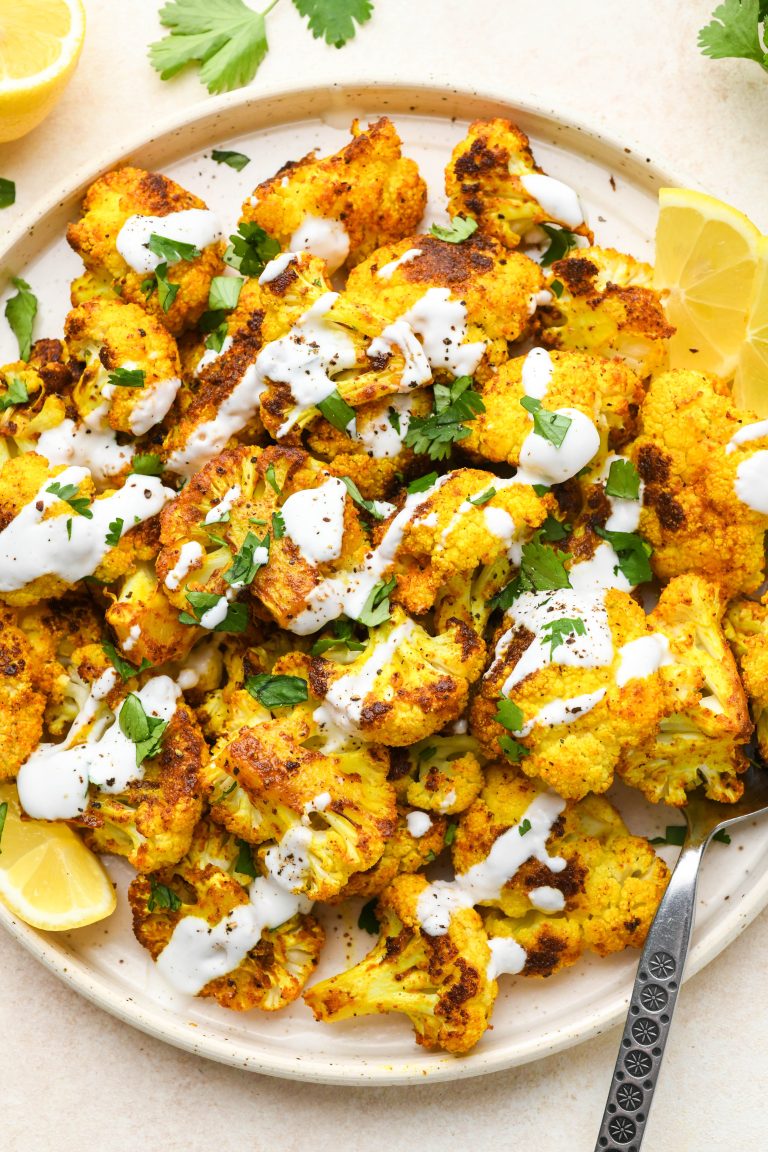 Turmeric Spiced Roasted Cauliflower