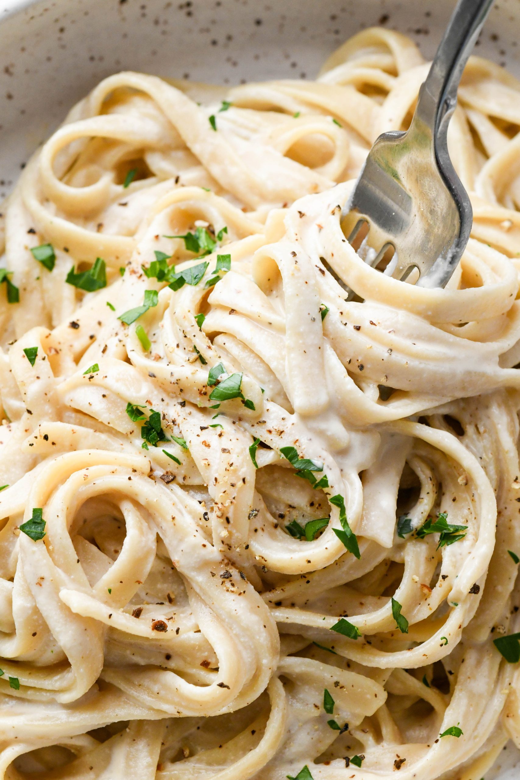 Vegan Fettuccine Alfredo 