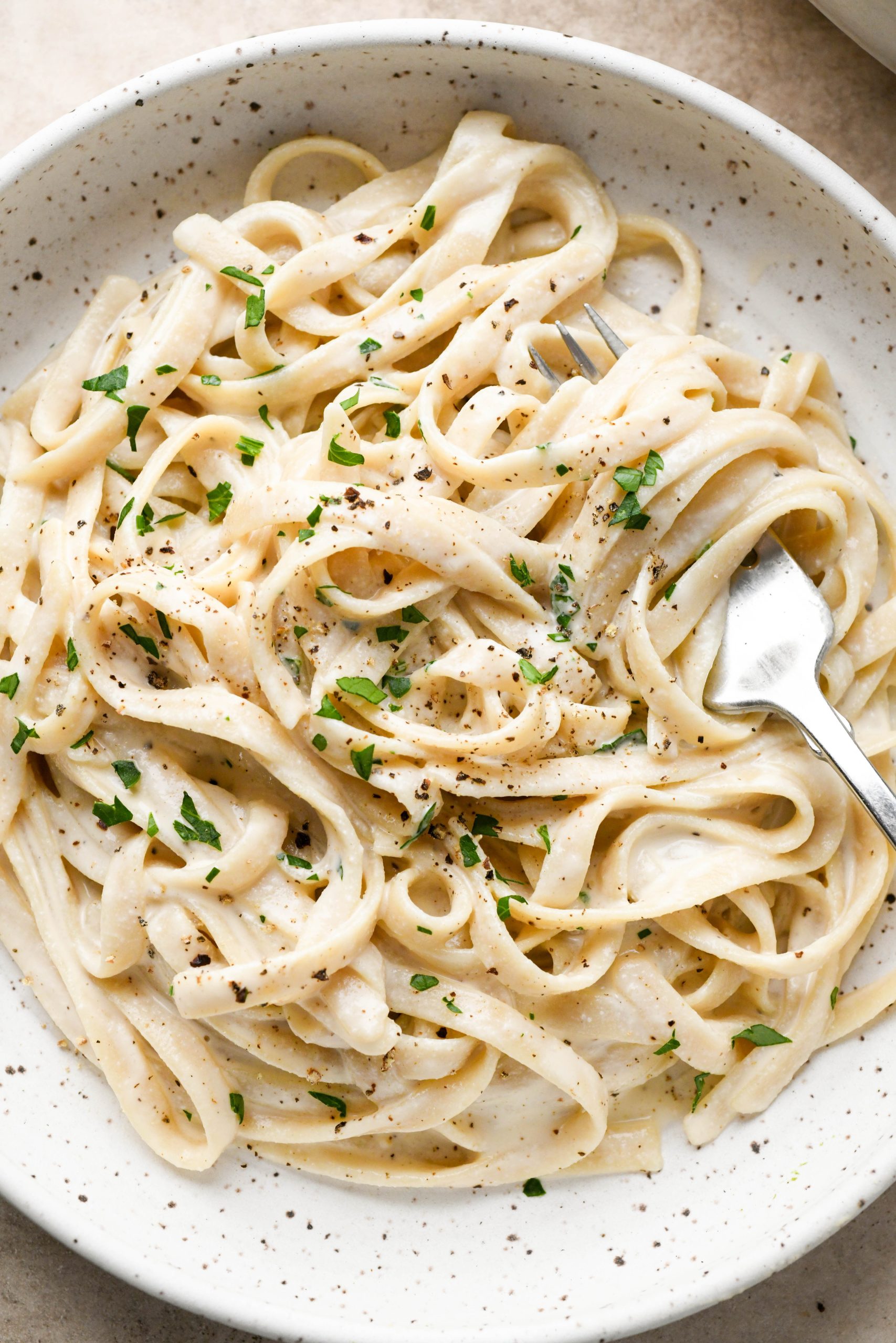 Vegan Fettuccine Alfredo | Nyssa's Kitchen