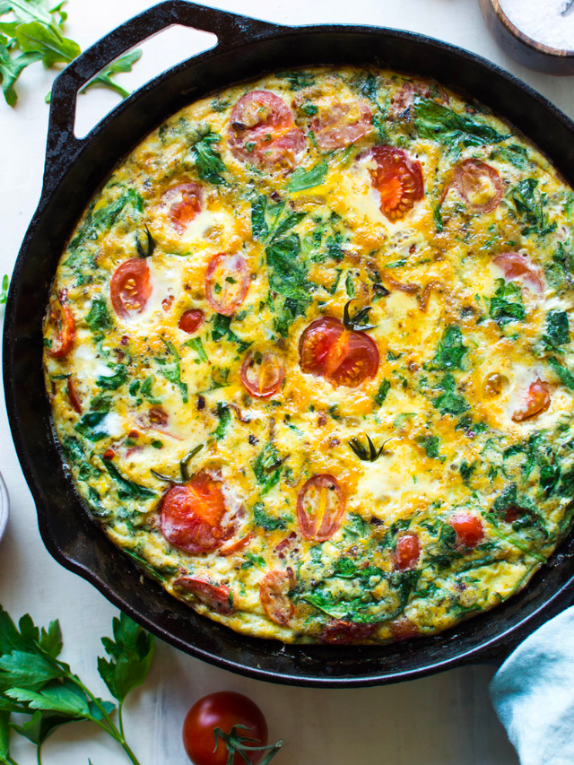 Summer Frittata - Domestically Blissful