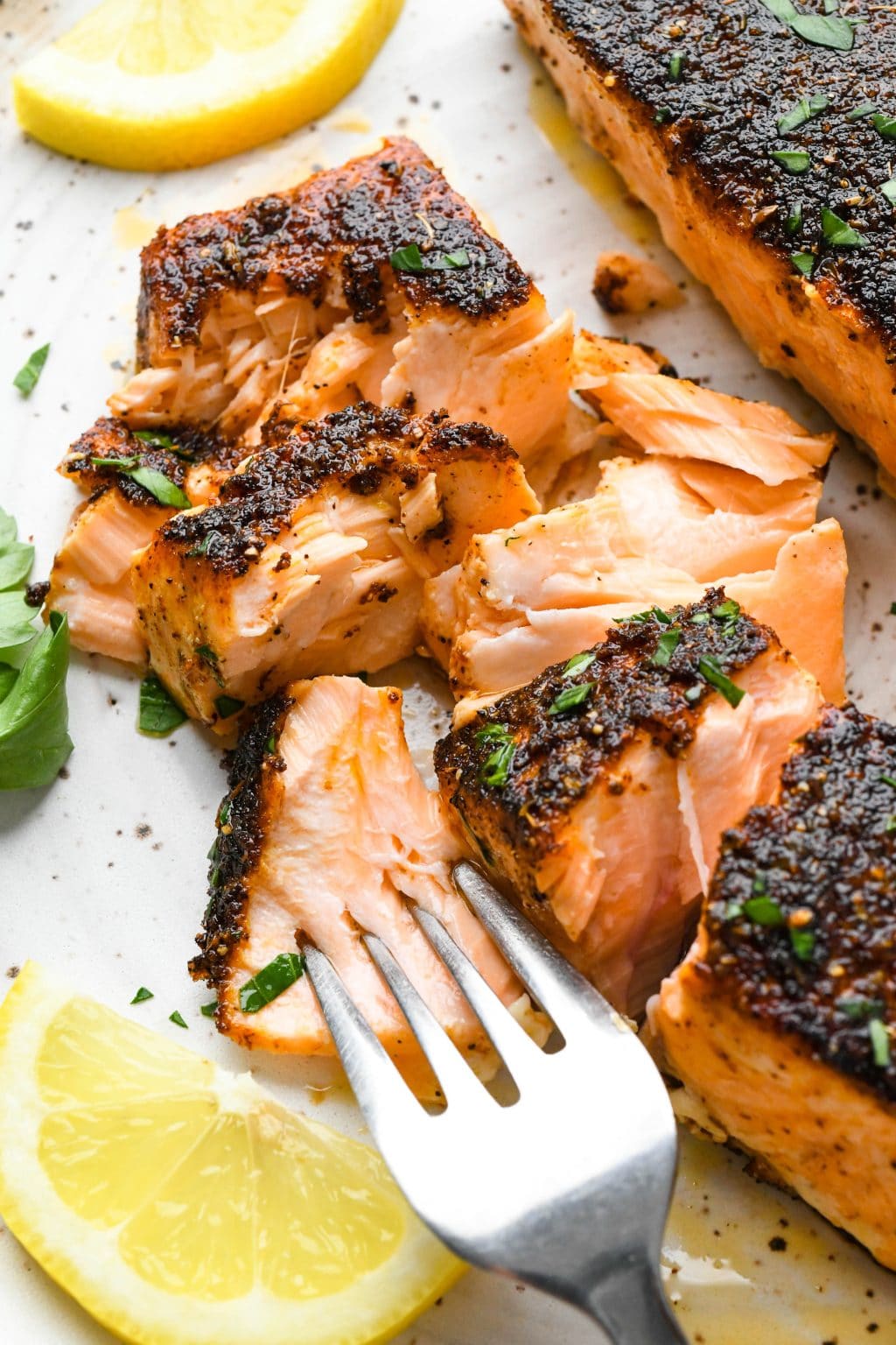 Seared Blackened Salmon for Two