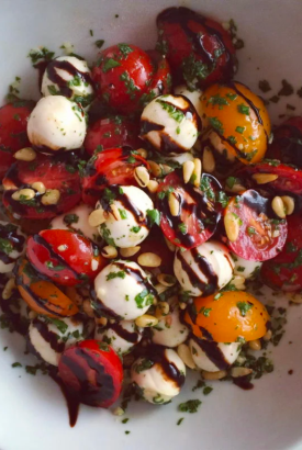 Summer Caprese Salad With Board Dressing-Cover Image