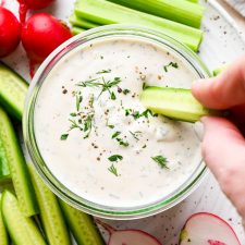 Vegan Ranch Dressing Made with Raw Cashews