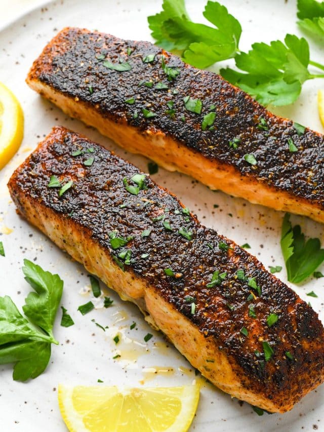 Seared Blackened Salmon For Two Story - nyssa's kitchen