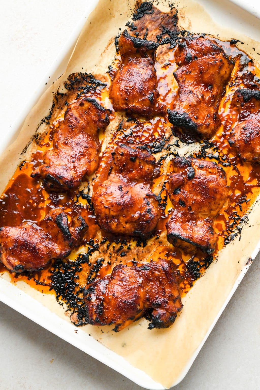 BBQ Chicken Thighs In The Oven | Nyssa's Kitchen