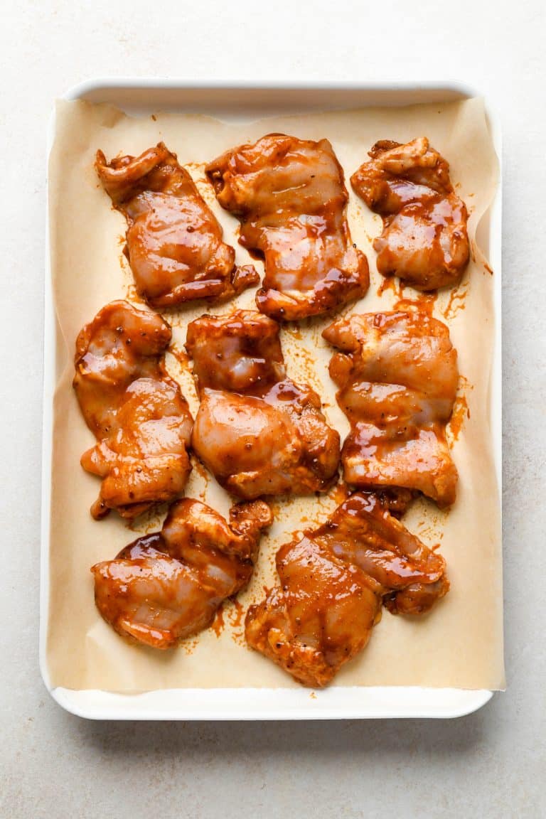 BBQ Chicken Thighs In The Oven | Nyssa's Kitchen