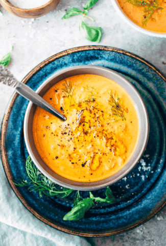 Creamy Dairy Free Tomato And Red Pepper Soup-Cover image
