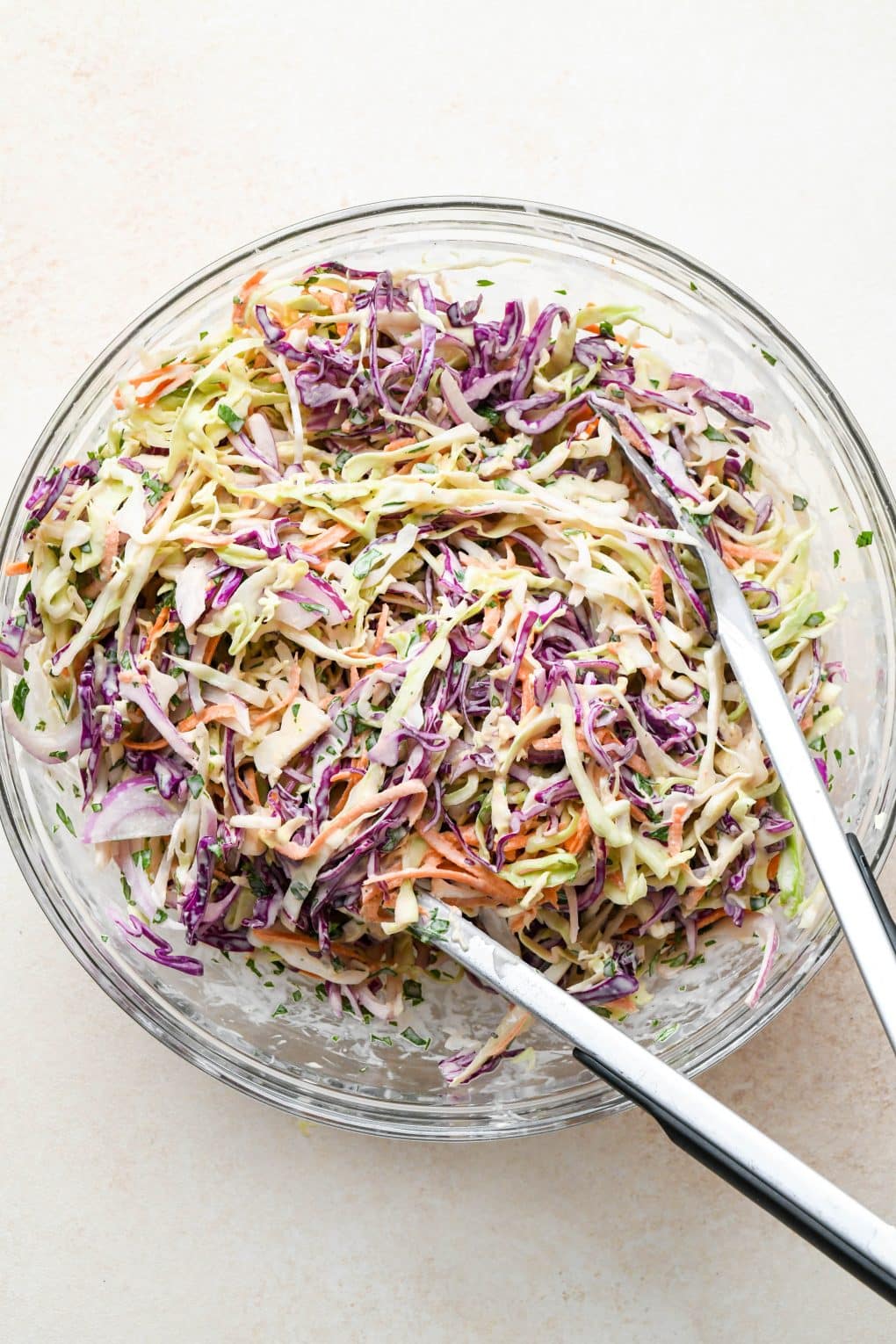 Dairy Free Coleslaw with Mayo Dressing (no sugar!)