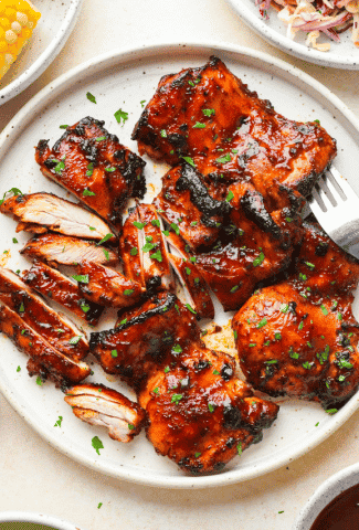 Bbq Chicken Thighs In The Oven {Gluten Free + Whole30 Option}-Cover image