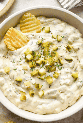 Dairy Free Dill Pickle Dip {Vegan + Paleo + Whole30}-Cover image