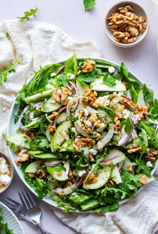 Healthy Apple Walnut Green Salad-Cover image