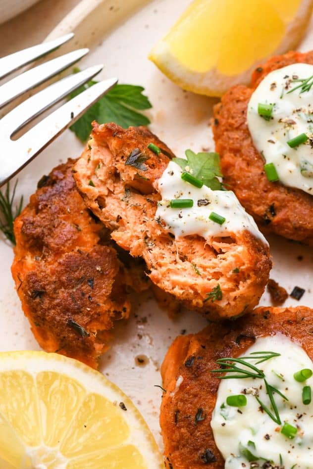 Whole30 Salmon Cakes | Nyssa's Kitchen