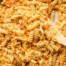 Cashew Cream Buffalo Chicken Pasta (Dairy Free)