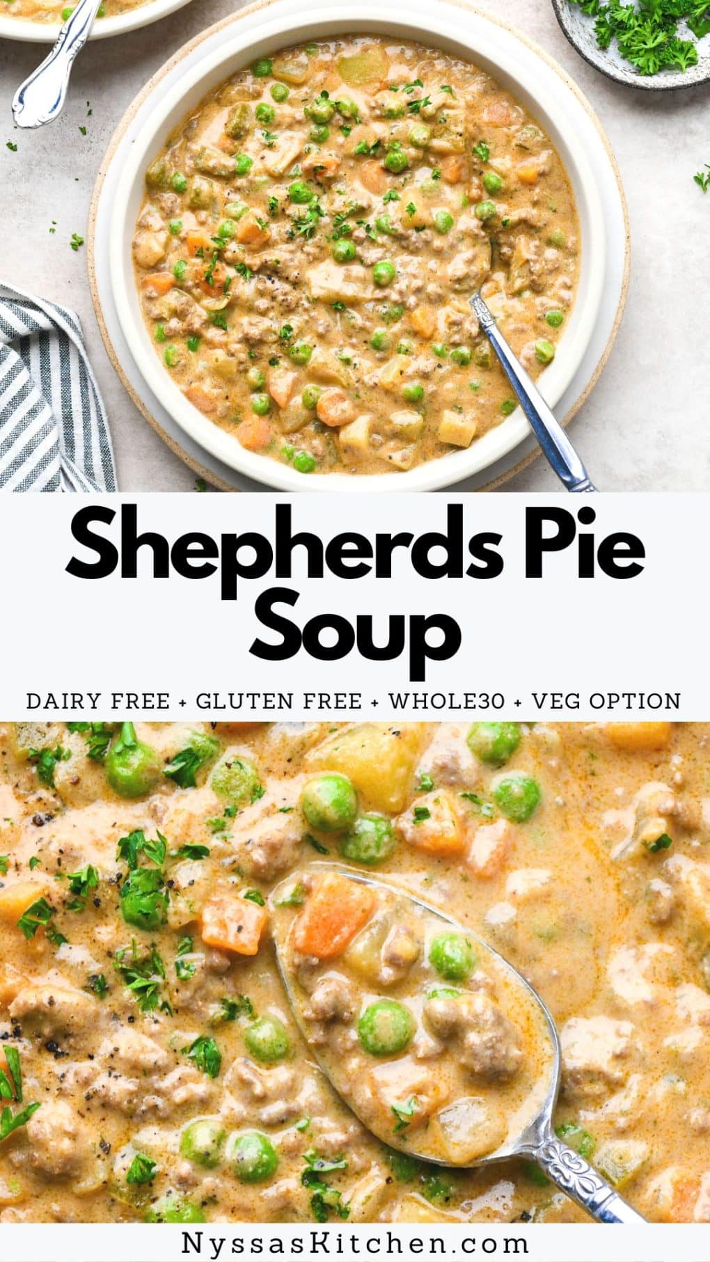 Pinterest Pin for Shepherds Pie Soup