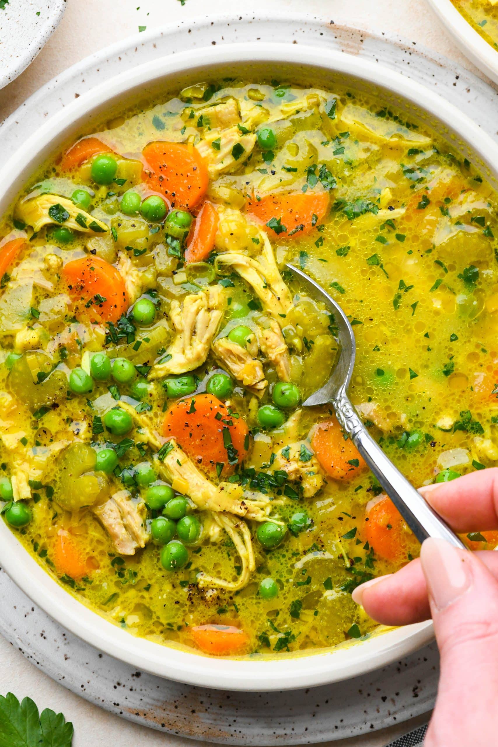 Fresh Turmeric Chicken Soup, Recipe