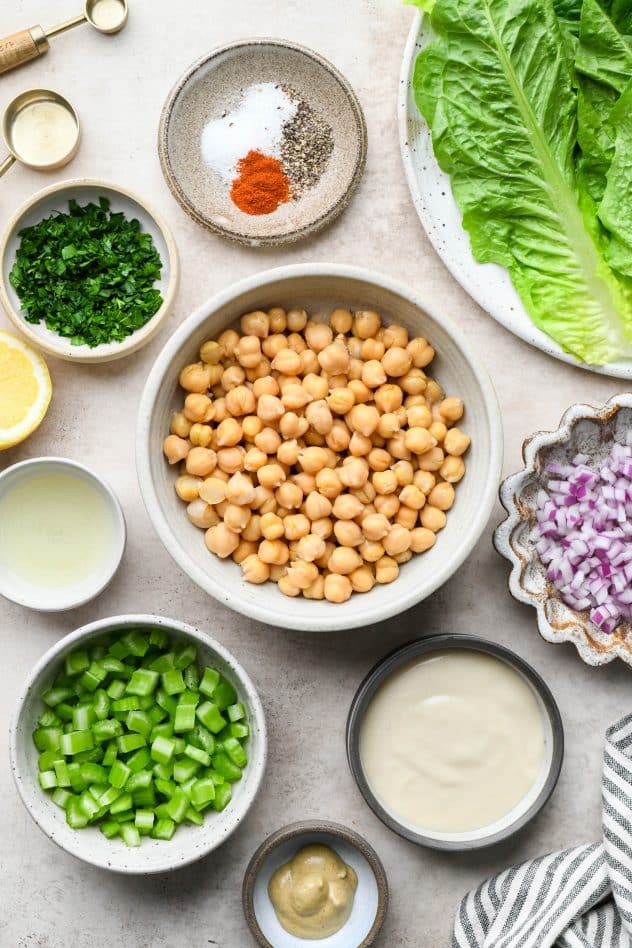One Bowl Smashed Chickpea Salad (20 minutes!)