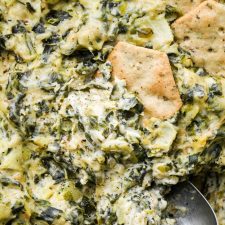 Dairy Free Spinach Artichoke Dip - Made with Raw Cashews