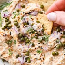 Dairy Free Smoked Salmon Dip - Made with Cashew Cream