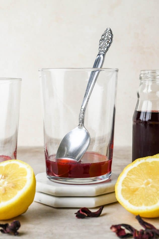 Naturally Sweetened Homemade Hibiscus Lemonade